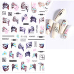 1pcs Sakura Flower 3D Nail Stickers White Cherry Blossom Nail Art Decals Spring Summer Adhesive Slider Decor Wedding Manicure
