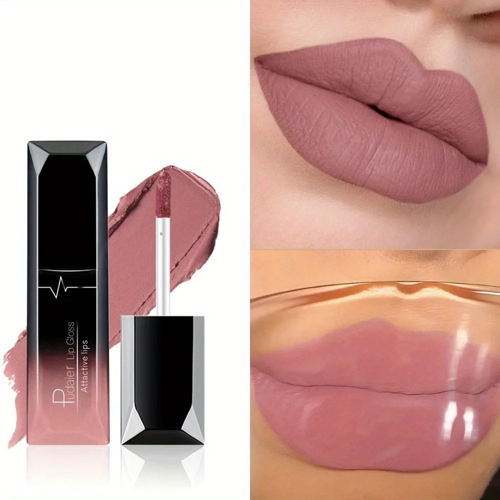 17 Colors Velvet Matte Liquid Lipstick, Waterproof Long Wear Lip Color, High Pigment Smooth Texture, Makeup for All Skin Types