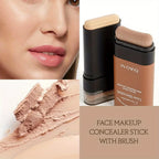 Foundation stick with brush concealer to brighten skin tone and last for a long time without makeup foundation
