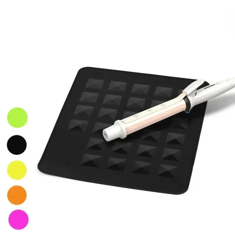 Portable Silicone Heat Resistant Mat Hair Straightener Curler Insulation Pad Non-Slip Anti Heat Mat Hair Styling Tool For Travel