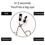 Portable Magnetic Eyelash Curler Clip Stainless Steel Magnetic Lashe Details Curling Applicator Natural Look Eyelash Makeup Tool