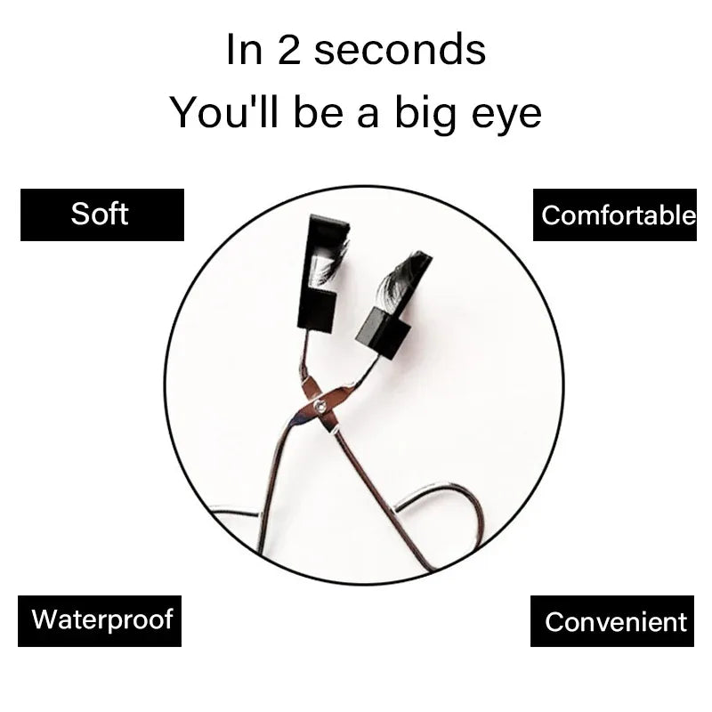 Portable Magnetic Eyelash Curler Clip Stainless Steel Magnetic Lashe Details Curling Applicator Natural Look Eyelash Makeup Tool