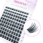 1 box/120 Clusters Mink Eyelashes 8-14mm Individual Lashes Natural Look D Curl Fluffy Cluster Lashes DIY Eyelash Extension Tools
