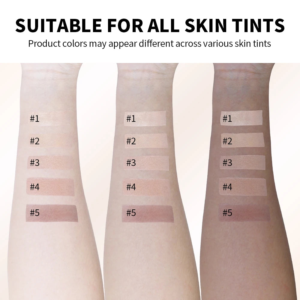 2-in-1 Color-Changing Foundation Stick Liquid Lightweight Moisturizing Brightening Foundation Color Changing For All Skin Types