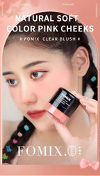 FOMIX Loose Powder Air Cushion Blush Long Last High Pigment Soft Misty Matte Face Blusher Natural Colors For Cheek