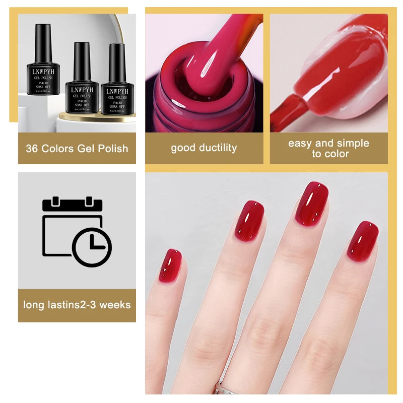 Poly Gel Extension Tool Set Professional Gel Nail Polish Kit With UV LED Nail Lamp Dryer And Electric Nail Drill Machine