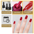 Poly Gel Extension Tool Set Professional Gel Nail Polish Kit With UV LED Nail Lamp Dryer And Electric Nail Drill Machine