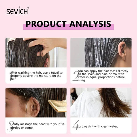Keratin Hair Mask Magical 5 Second Repair Damage Frizzy Soft Smooth Shiny Hair Deep Moisturize Hair Treat Repair Hair Care Mask