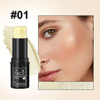 Three-in-one color multi-function waterproof makeup stick natural face multi-function: Blush, Eye Shadow, Bloom, lasting all day