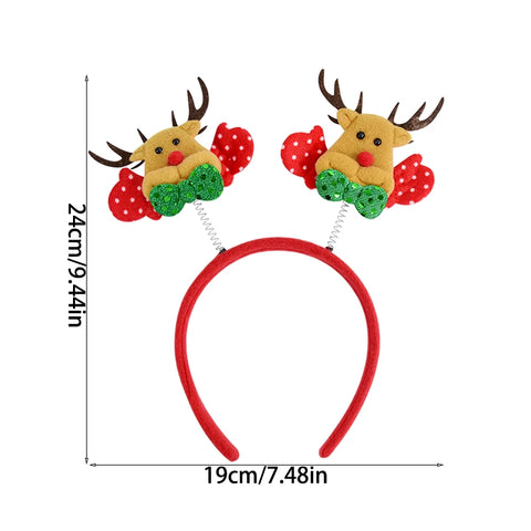 Christmas Headband Kids Adult Santa Claus Elk Xmax Tree Hair Accessories Photo Props Christmas Decoration 2025 New Year Gifts