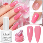 PUENTE 7.5ML Sparkling Pinkish Purple Laser Cat Magnetic Gel Nail Polish Holographic Rainbow Effect Soak Off UV Nail Art Varnish