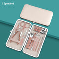 7/10/12/16/18pcs/set Manicure Cutters Nail Clipper Set Household Stainless Steel Ear Spoon Pedicure Scissors Tool For Beauty