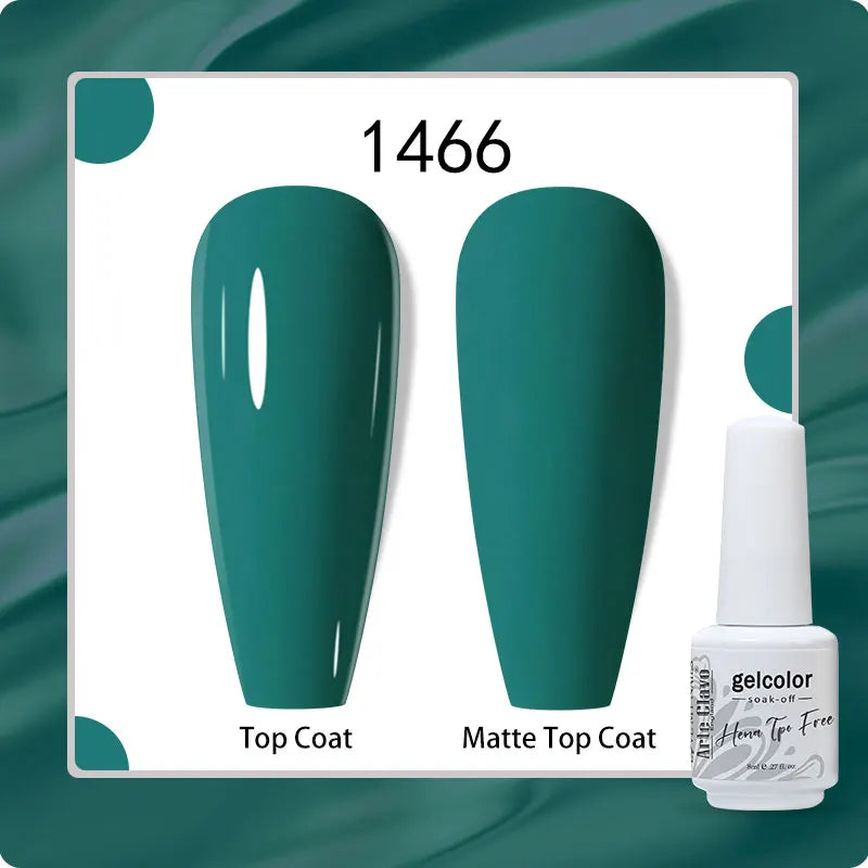 Arte Clavo 8ml HEMA TPO Free Gel Nail Polish Nail Art Manicure Semi Permanent Gel UV Hybrid Varnishes Base Top Coat Enamels New