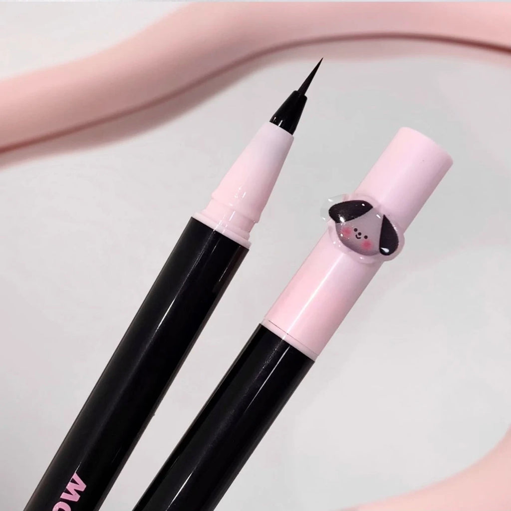 0.05mm Eyeliner Liquid Pen Matte Smooth Quick Dry Waterproof Ultra-thin Eyeliner Lower Eyelash Pen Non Smudging Korean Makeup