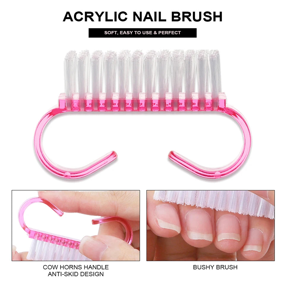 Manicure Set with UV Lamp and Nail Drill Machine Glitter Powder Kit for Acrylic Nails Art Accessories Decoration DIY Tools