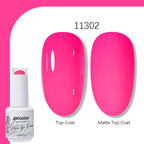 Arte Clavo Solid Color Gel Nail Polish 15ml Soak Off UV LED Gel Semi-Permanent Glitter Polish For Manicure Nail Art Salon Gel