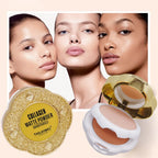 Natural Matte Pressed Powder Oil Control Brighten Whitening Face Base Foundation Compact Concealer Makeup Cosmetics