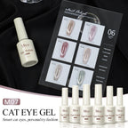 Magnetic Cat Eye Gel Nail Polish Set Red Pink UV Soak Off Gel Varnish Crystal 15ml Cat Eye Gel Lacquer Art Nails With Display
