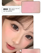 Monochrome Powder Blusher Cream Brightening Whitening Purple Lip and Cheek Dual-use Matte Natural Rouge Blush Tint Palette
