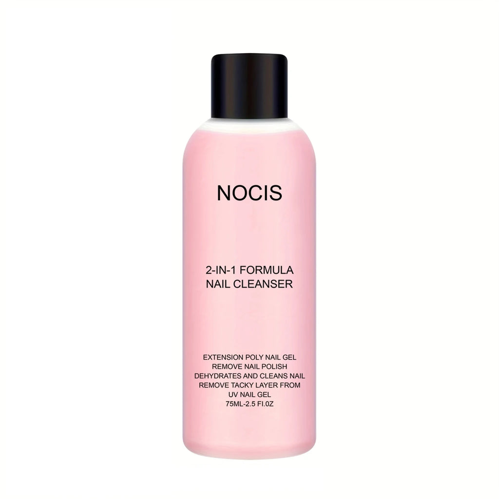 2in 1 Gel Cleanser for Nails & Polish Remover, Professional Slip Solution for Poly Gel Nails for & LED Gel, Anti-Stick Formula,