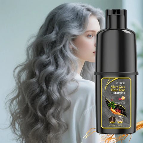 100ml Gray Color Hair Dye Shampoo 3 in 1 Oil Control Clean Hair Restoration Damage Repar Professional Hair Colors Dye Shampoo