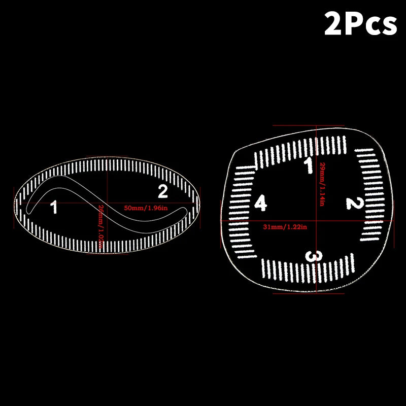 1PC Brow Mapping Ruler Eyebrow Shaping Ruler 1 Minute Fast Drawing Design Brow Easy Tool Microblading Permanent Makeup Stencils