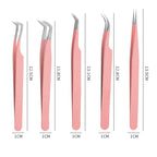1PC Anti-static Precision Fiber Tip Tweezer Eyelash Extension Eyebrow Set Stainless Steel Beauty Precision Tweezers Makeup Tools