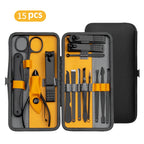 Manicure Set 10/15/25 pcs Full Function Kit Professional Stainless Steel Pedicure Sets Nail Clipper With Portable Case Idea Gift