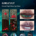Girlcult Unreal High Shine Lip Glaze,Mirror-Like High Shine,Water-Light Lip Glaze,Party,3D Dimensional Shine,Lip-Plumping Effect