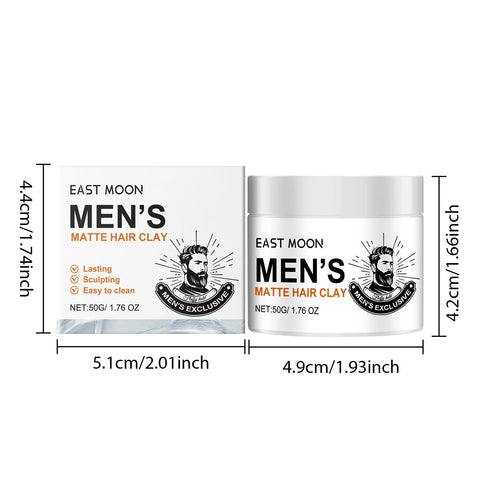 Men's Styling Wax Long Lasting Holding Cream Non Greasy Fluffy Texture Hair Oil Clay Mud Headress Salon Refreshing Hair Wax