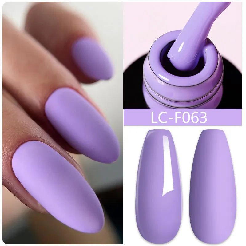 LILYCUTE 7ML Pink Glitter Nail Gel Polish Nude Natural Long Lasting Manicure Soak Off UV LED Nail Art Base Top Coat Gel Varnish