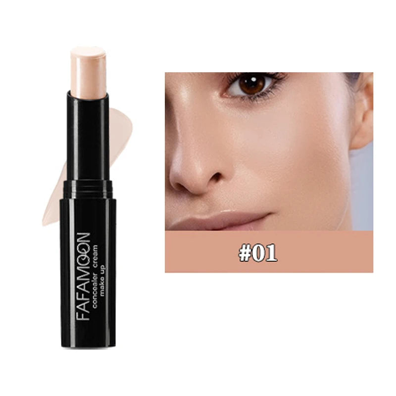 Concealer Stick Foundation Face Outline 3D Brightening Moisturizing Full Coverage Acne Dark Circle Natural Matte Concealer Cream