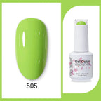 Clou Beaute 15ml Red Black White Green Neon Gel Nail Polish Base Top Coat Velvet Top 400 Colors Semi Permanent Gel Nail Varnish