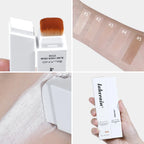 Blanc Cover Cream Stick Changing Foundation Stick Color Changing Foundation with Detachable Brush Hight Coverage Base Makeup