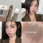 Nose Shadow Bronzer Contouring Makeup Pen Natural Grey Brown Three-dimensional Face Matte Shadow Cream Contour With Brush Makeup