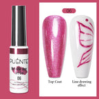 PUETNE 7.5ML Amber Moonlight Cat Magnetic Gel Nail Polish Winter Nails Jelly Glass Cat Eye Soak Off UV Semi-Permanent Varnish