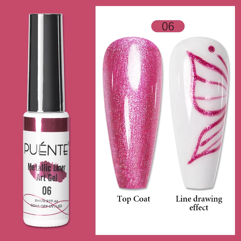 PUETNE 7.5ML Amber Moonlight Cat Magnetic Gel Nail Polish Winter Nails Jelly Glass Cat Eye Soak Off UV Semi-Permanent Varnish