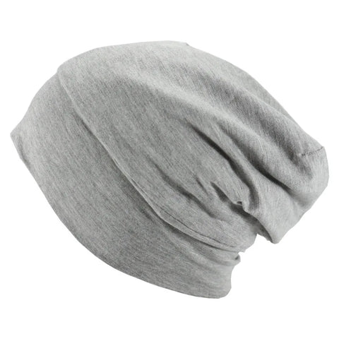 Satin Lined Hair Bonnet Hat For Women Men Bamboo Cotton Elastic Night Sleeping Cap Silk Skullies Beanie Hat Curly Hair Headwrap
