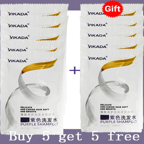 300Ml Color Fixing Purple Shampoo Lock Color Cover Gray Hair Fade Yellow After Bleach Hair Dye Long Lasting Non-irritating Care