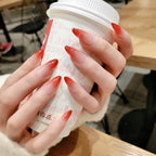 Sweet Gradient Pink Fake Nail Tips Ins Simple Nude Color False Nails Round Head Korean Girl Lady Press on nail Wearable 24pcs