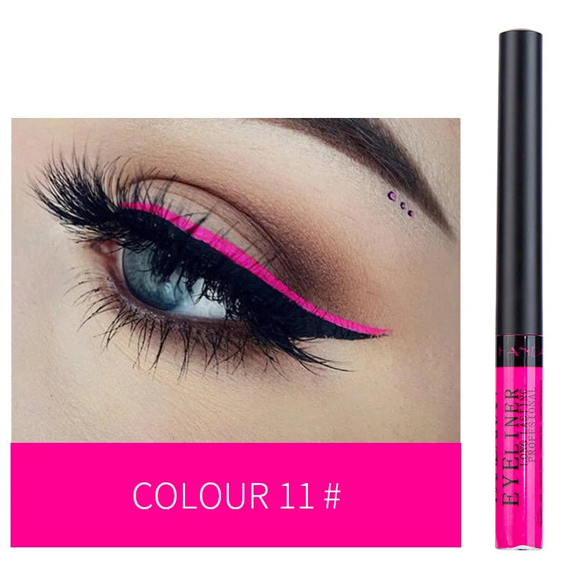 Waterproof Matte Liquid Eyeliner Long Lasting Quick Dry Non Smudging UV Luminous Gel Makeup for Smokey Eyes