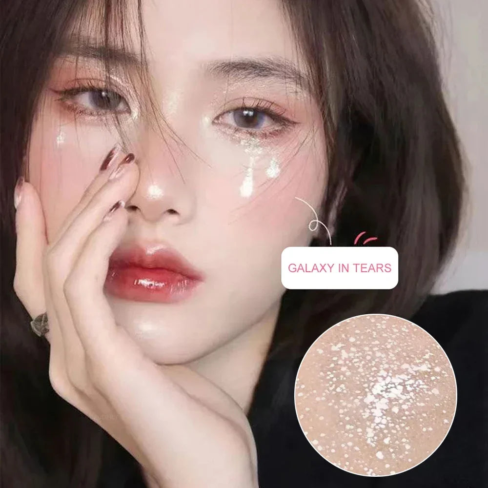 Liquid Eyeshadow Highlighter Waterproof Ultra Shiny Long-lasting Sheet Monochrome Glitter enhances silkworm eyeshadow