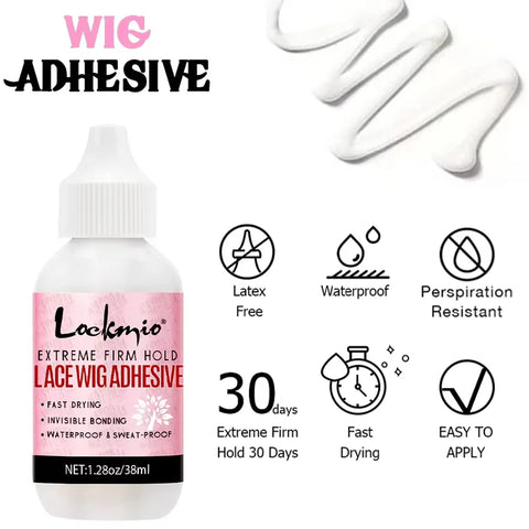 Wig Glue Waterproof Adhesive Bonding Lace Toupee Front Closure and Glue Remover Travel Size Wigs Extension Products for Beginner
