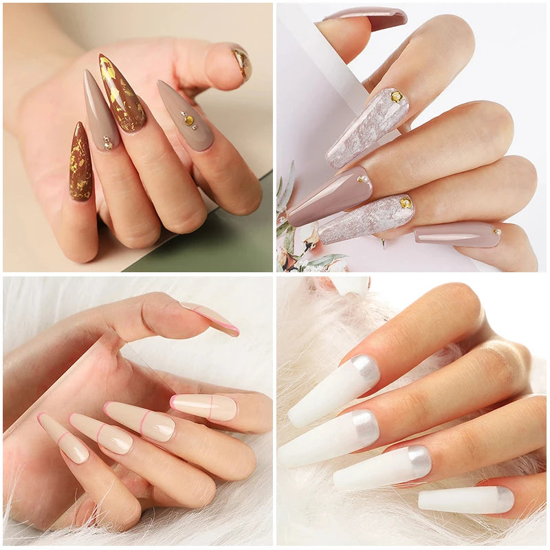 LNWPYH Gel Nail Polish Set Nail Gel Kit 26 Color Semi Permanent UV Led Gel Varnish Soak Off Nail Lacquers Base Coat Top Coat Kit