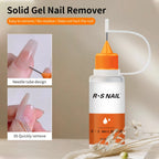 RSNAIL 15ml Syringe Nail Remover Quick&Easy to Use for Press-On Nails, Fake Nails Can't Remove Gel-Base Glue Or Gel Nail Polish