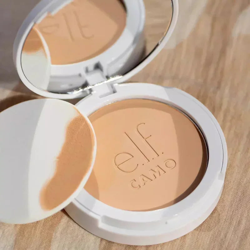 ELF Camo Powder Foundation Flawless Powder Matte Long-lasting Concealer Waterproof Brightening Pore-minimizing Makeup Cosmetics
