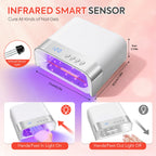 168W UV LED Nail Lamp 36LEDS Gel Polish Drying Lamp With Automatic Sensing 4 Timer Professional Nail Dryer Manicure Salon Tools