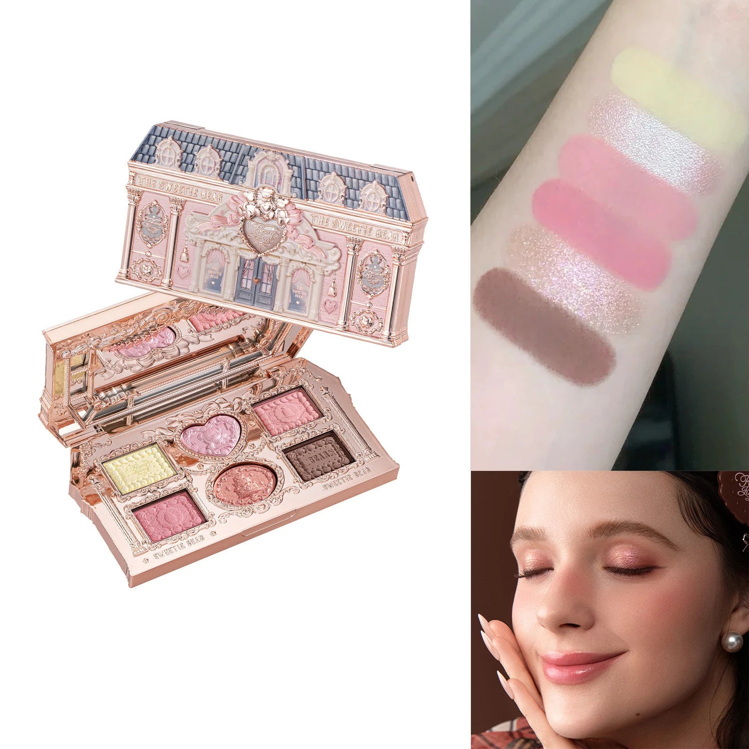Flower Knows 2026 Bunny Garden Makeup Palette Cute Rabbit Themed Eyeshadow Blush Highlight All In One Cosmetic Collection