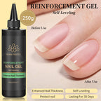 BORN PRETTY 250g Jelly Milky White Pink Translucent Nude Gel Polish Refilled Package Semi Permanent Soak Off UV Nail Art Varnish