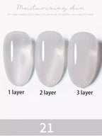 10ml 1-8pcs Milky White Quick Extension Gel Nail Polish Nude Construct Hard Semi Permanent Acrylic Extension Nail Art Varnish